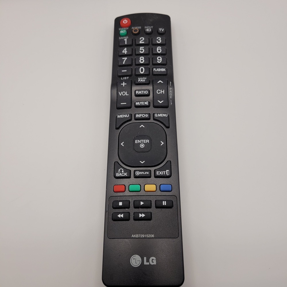 LG AKB72915206 Replacement Remote Control for LED LCD TV Black Handheld